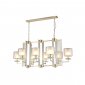 Подвесная люстра Crystal Lux Nicolas SP8 L1000 Gold/White