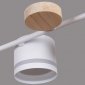Потолочная люстра  68730-0.3-10 GX53 WH+WOOD