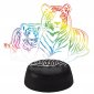 Светильник декоративный  ULI-M508 RGB/3AA TIGER FAMILY/BLACK