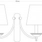 Бра San Marino Lampshade SAN-K-2(P/A)CR