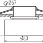 Точечный светильник Kanlux GOVIK DSO-B/G 29232