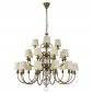 Подвесная люстра Newport 3100 31010+12/C black brass без абажуров