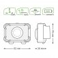 Налобный светодиодный фонарь Gauss от батареек 65х45 150 лм GF305