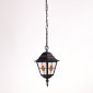 Уличный светильник подвесной Oasis Light QUADRO M lead GLASS 79905MlgY Bl