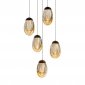 Подвесной светильник DeLight Collection MD25090022 MD25090022-5A matt black/champagne