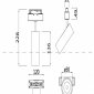 Трековый светодиодный светильник Maytoni Track Lamps TR019-2-10W4K-B