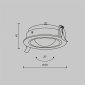 Точечный светильник Lens DL105-12W4K-W