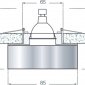 Точечный светильник Downlight DL145CH/Brown