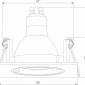 Встраиваемый светильник Elektrostandard 25057/01 a067711