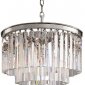 Подвесная люстра DeLight Collection 1920s Odeon KR0387P-6 chrome/clear