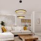 Подвесная люстра Eurosvet Imperio 90241/2 черный/ золото Smart