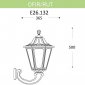 Настенный фонарь уличный Fumagalli Rut E26.132.000.VXF1R