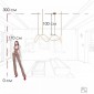 Потолочная люстра Loft IT Thread 10388P/C Brass