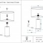 Интерьерная настольная лампа Тайла 07700-2T,01-20(01)
