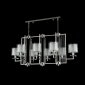 Подвесная люстра Crystal Lux Nicolas SP8 L1000 Nickel/White