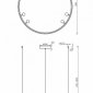 Подвесная светодиодная люстра Maytoni Satellite MOD102PL-L42B
