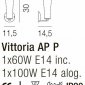Бра VITTORIA AP VITTORIA TO NI