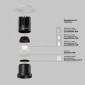 Точечный светильник Maytoni Dip DL122-15W-3K-TRS-B