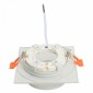 Светильник встраиваемый Feron DL501 потолочный GX53 белый квадрат 51087