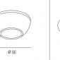 Точечный светильник Downlight N1597-Gold