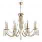 Подвесная люстра Crystal Lux Victoria SP8 Gold/Amber