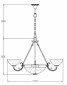 Подвесная люстра Freya Herbert FR2012-PL-06-BZ