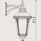 Настенный фонарь уличный Oasis Light 79752М Bl