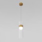 Подвесной светильник Eurosvet Lumen 50244/1 LED латунь/прозрачный