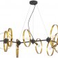 Подвесная люстра Crystal Lux Armonica SP8 Black/Brass V2