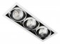 Встраиваемый светодиодный светильник Ambrella light Cardano T813 BK/CH 3*12W 4200K