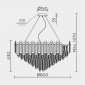 Подвесная люстра  ML.7088.800 CR