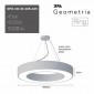 Подвесной светодиодный светильник Geometria ЭРА Ring SPO-133-W-40K-045 45Вт 4000К белый Б0050562
