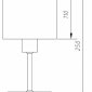 Настольная лампа декоративная Escada Denver 1109/1 White/Silver