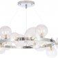 Подвесная люстра Crystal Lux Agata SP15 V2 Chrome/Transparente