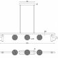 Подвесной светильник Telescope C4774-100 SWH