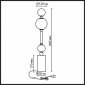 Интерьерная настольная лампа Odeon Light Callisto 5457/4TL