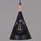 Подвесной светильник Reluce 03250-3.9-01 BK+WOOD