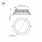 Встраиваемый светильник Arlight LTD-220WH-FROST-30W Day White 110deg