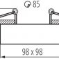 Точечные светильники Kanlux MINI GORD DLP-50-B 28781