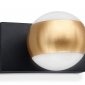 Спот Ambrella light Wall 16 FW571 SBK/GD черный песок/золото G9 max 40W 100*70*85