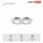 Встраиваемый светильник LIGHTERA МУН LE204RL-2W