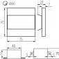 Подсветка лестницы Kanlux TERRA LED AC-WW 23806
