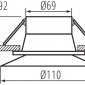 Точечные светильники Kanlux AJAS DSO-W 33161