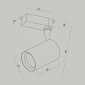 Трековый светильник Maytoni Vuoro TR003-1-10W3K-S-B