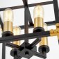 Подвесная люстра Lumina Deco Waldorf LDP 1140-4 BK+MD