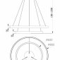 Подвесной светодиодный светильник Maytoni Rim MOD058PL-L74B4K