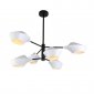 Подвесная люстра Lumina Deco Romina LDP 6037-6 WT+BK