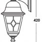 Настенный фонарь уличный QUADRO M lead GLASS 79902MlgW/04 Bl