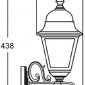 Настенный фонарь уличный Oasis Light QUADRO M 79901M/08 Bl