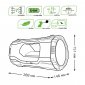 Прожекторный светодиодный фонарь Gauss аккумуляторный 288х151 1000 лм GF703